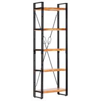 Lentyna VLX 5-Tier Acacia, ruda/juoda, 60 cm x 30 cm x 180 cm