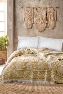 Lovatiesė Mijolnir Fill 372VDN1138, garstyčių, 240 cm x 220 cm