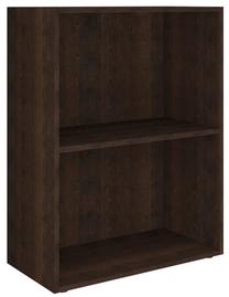 Lentyna VLX Bookshelf 340214, tamsiai ruda, 60 cm x 31 cm x 78 cm