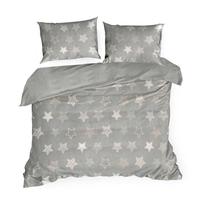 Patalynės užvalkalų komplektas, sidabro, 200 x 220 cm