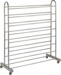 Batų lentyna Wenko Giant, sidabro, 43 cm x 116 cm x 125.5 cm