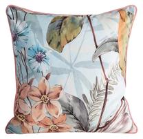 Dekoratyvinės pagalvėlės užvalkalas Premium Arleta, rožinė/smėlio/žalia, 60 cm x 60 cm