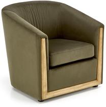 Krėslas Enrico, žalias, 71 cm x 72 cm x 71 cm