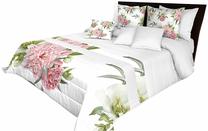 Lovatiesė NMR-014, balta/rožinė, 240 cm x 240 cm