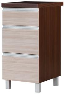 Apatinė virtuvinė spintelė Bodzio Sandi KS40DS-LA/OR, riešuto/smėlio, 60 cm x 40 cm x 86 cm