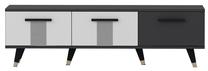 TV staliukas Kalune Design Asimo, antracito/balta, 150 cm x 35 cm x 45 cm