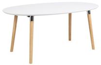 Stalas išskleidžiamas Belina, ąžuolo/balta, 170 - 270 cm x 100 cm x 74 cm