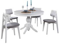 Valgomojo komplektas Kalune Design Albero 153, baltas/pilkas