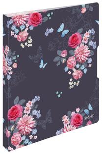 Segtuvas Herlitz Ladylike Flowers, A4 Rožinė/Pilka