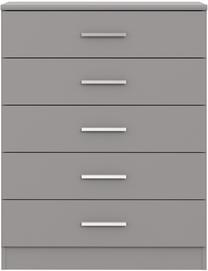 Komoda Forte PRGK212-A11, pilka, 69.9 cm x 41.5 cm x 90.6 cm