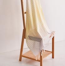 Paplūdimio rankšluostis Foutastic Gölge 192DCH1546, geltonas, 180 cm x 90 cm