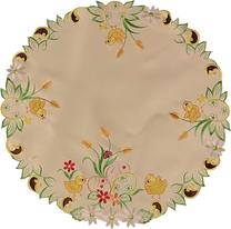 Staltiesė apvali OSW-099-C, geltona, 60 x 60 cm