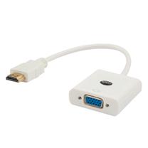 Adapteris Savio cl-27 HDMI, VGA, 0.15 m, balta