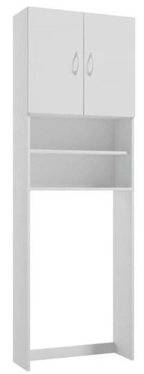 Spintelė virš skalbimo mašinos Deftrans Pik B60, balta, 25 cm x 64 cm x 189 cm