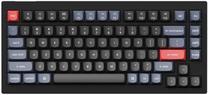 Klaviatūra Keychron V1 V1 Carbon Black Hot-Swap Keychron K Pro Blue, EN, mėlyna/juoda/raudona