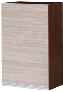 Viršutinė virtuvinė spintelė Bodzio Sandi KS45GP-LA/OR, riešuto/smėlio, 31 cm x 45 cm x 72 cm