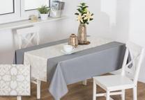 Stalo takelis stačiakampė Splendid Yule, aukso/balta, 140 x 40 cm