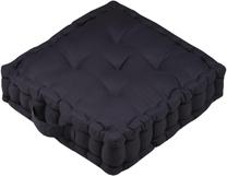 Grindų pagalvė Lovely Oxford, juoda, 45 cm x 45 cm