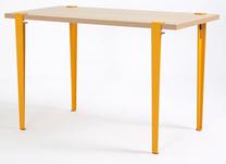 Kosmetinis staliukas Kalune Design Elaea 631LGG1143, geltona/medžio, 90 cm x 45 cm x 75 cm