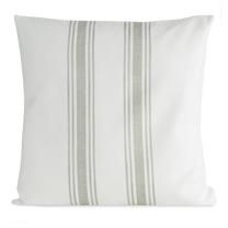 Dekoratyvinės pagalvėlės užvalkalas Len 24, kreminė/pelenų, 50 cm x 50 cm