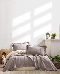 Lovatiesė Mijolnir Double Set Tziana, pilkas, 220 cm x 240 cm