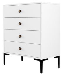 Komoda Kalune Design Lizbon 542, balta, 40 cm x 76 cm x 90.7 cm