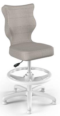 Vaikiška darbo kėdė Petit MT03 Size 3 HC+F, 30 x 55 x 76.5 - 89.5 cm, balta/pilka