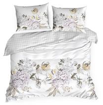 Patalynės užvalkalų komplektas Ella 16, baltas/žalias/violetinis, 200 x 220 cm