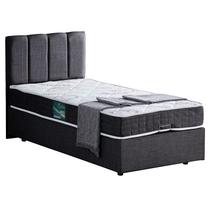 Lova viengulė Kalune Design Defne, 120 x 200 cm, antracito, su čiužiniu, su grotelėmis