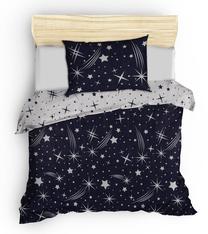 Vaikiškas patalynės užvalkalų komplektas Mijolnir Halley 143EPJ1757, mėlyna/balta, 160 x 220 cm