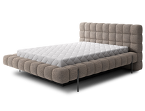 Lova pusantros vietos Magentta Royal, 140 x 200 cm, šviesiai ruda, be čiužinio, su grotelėmis