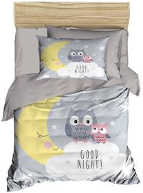Vaikiškas patalynės užvalkalų komplektas Mijolnir PH128, mėlyna/balta/pilka, 100 x 150 cm