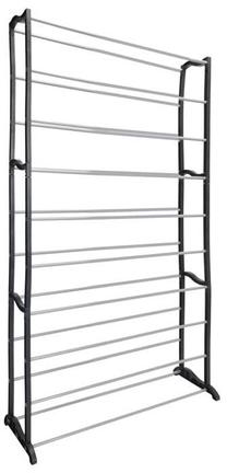 Batų lentyna, juoda, 69 cm x 16 cm x 140 cm