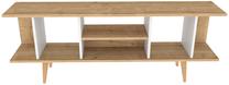 TV staliukas Kalune Design Akya, rudas/baltas, 35 cm x 160 cm x 38.6 cm