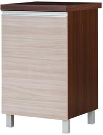 Apatinė virtuvinė spintelė Bodzio Sandi KS50DL-LA/OR, riešuto/smėlio, 60 cm x 50 cm x 86 cm