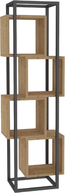 Pastatoma lentyna Kalune Design Rabant 495SSE1209, medžio, 44 cm x 29 cm x 140 cm, su veidrodžiu