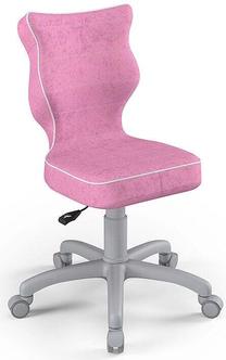 Vaikiška darbo kėdė Petit, 37 x 35 x 83 cm, rožinė/pilka