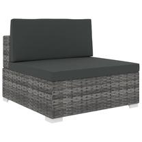 Lauko sofa VLX Sectional Middle Seat 46795, pilka/tamsiai pilka, 70 cm x 70 cm x 52.5 cm