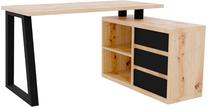 Rašomasis stalas su stalčiais Iwo II, ąžuolo/juoda