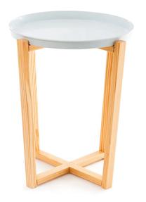 Kavos staliukas Kayoom Milk & Coffee, baltas, 48 cm x 48 cm x 60 cm