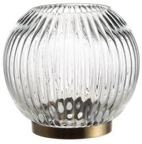 Žvakidė Fanni K Luna, stiklas/metalas, Ø 21 cm, 19 cm, skaidri