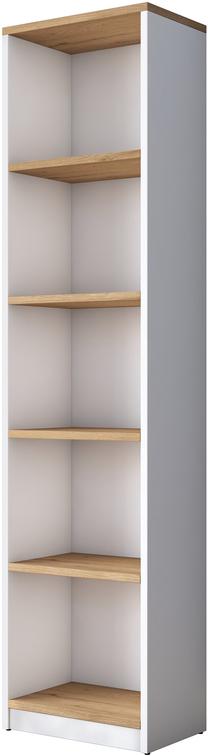 Pastatoma lentyna Kalune Design HC111 2639, balta/riešuto, 25 cm x 40 cm x 161.8 cm