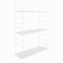 Sieninė lentyna Kalune Design Armoni 775DCM1685, balta, 72 cm x 20 cm x 85 cm