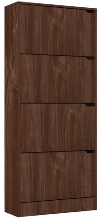 Batų dėžė VLX 338137, ruda, 59 cm x 24 cm x 136 cm