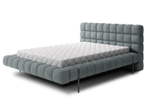 Lova pusantros vietos Magentta Touch, 140 x 200 cm, žydra, be čiužinio, su grotelėmis