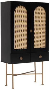 Konsolinis staliukas Kalune Design Cliff 150, rudas/juodas, 80 cm x 39 cm x 150 cm