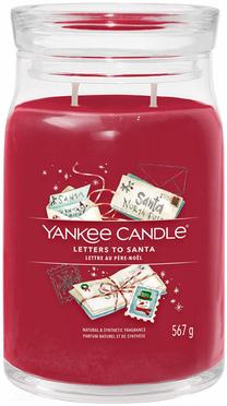 Kalėdinė žvakė, aromatinė Yankee Candle Signature Letters To Santa, 90 h, 567 g, Raudona
