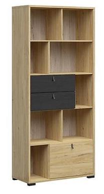 Lentyna Rodes S462-REG1K2S-JBE/DCA, ąžuolo/medžio, 90 cm x 40 cm x 199.5 cm