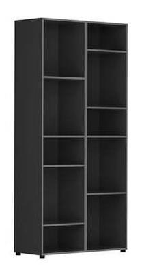 Pastatoma lentyna Modeo S499-REG/100/200/40_6B-GF, grafito, 40 cm x 100 cm x 208 cm