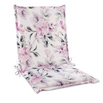 Lauko kėdės pagalvėlė Garden, balta/rožinė, 90 x 45 cm